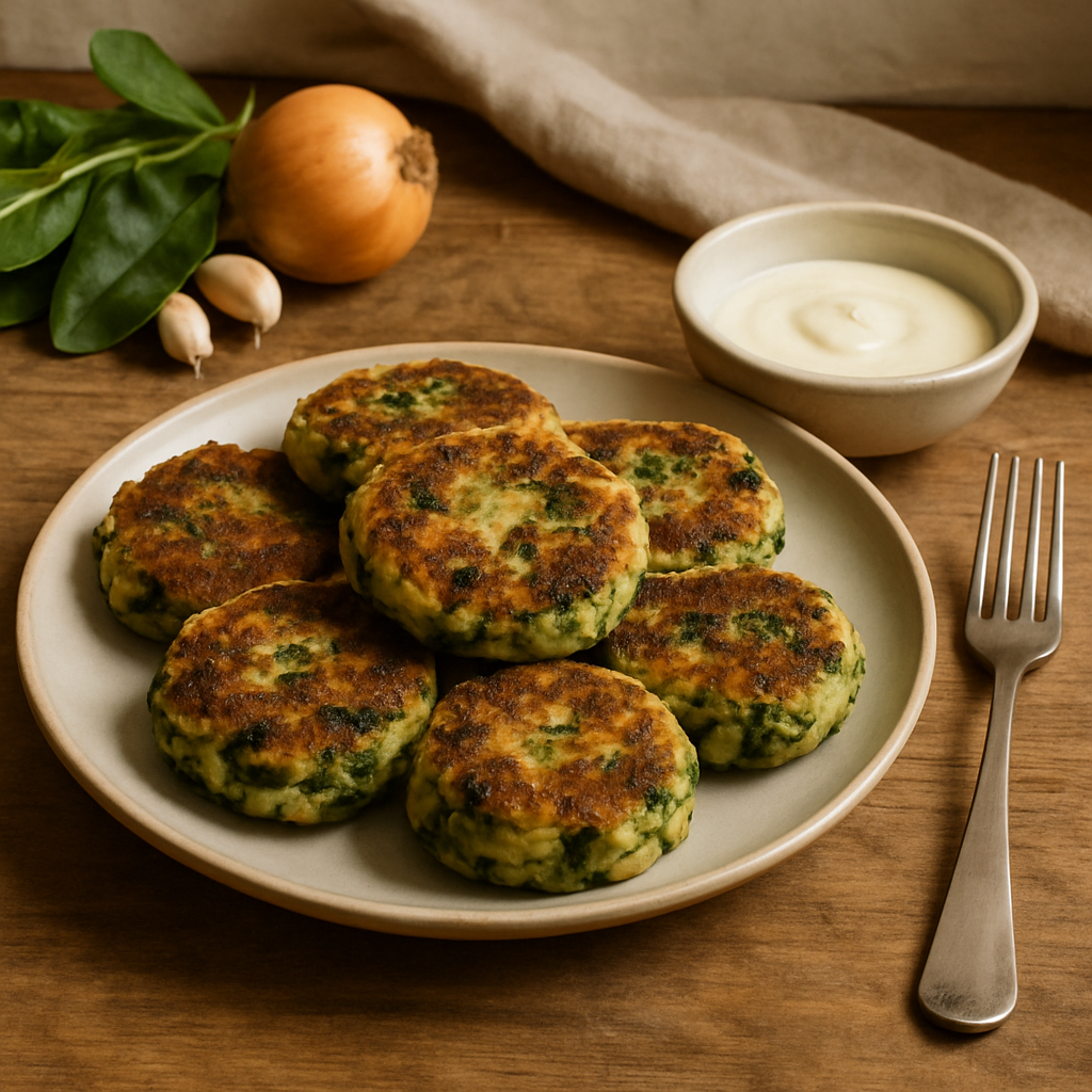 Tuzlu Ispanaklı Patates Köfteleri