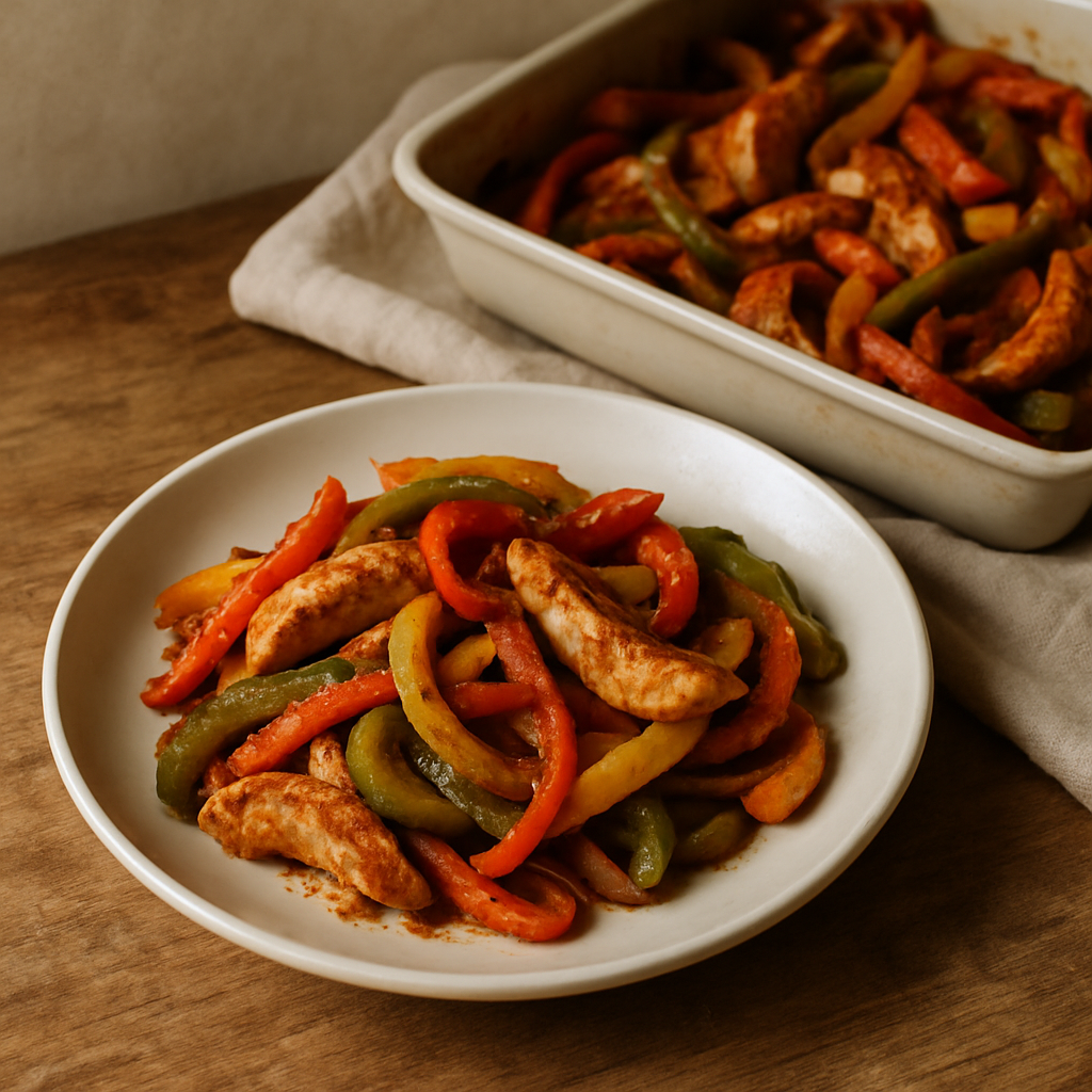 Hähnchen-Fajitas aus dem Ofen