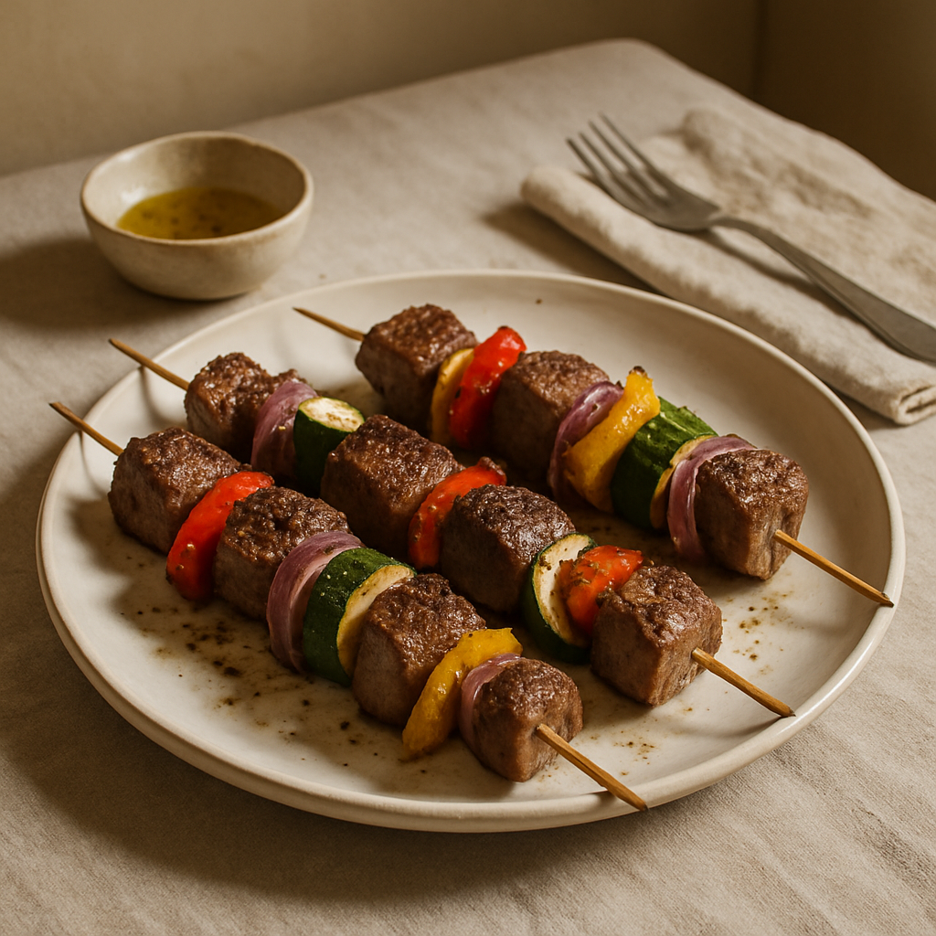 Beef Kabobs with Vegetables