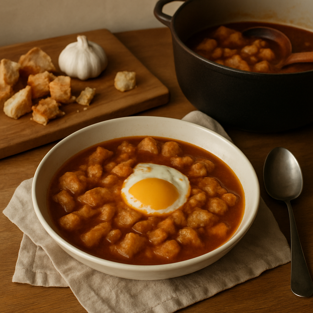 Sopa de Ajo mit Ei