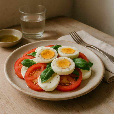 Yumurtalı Caprese Salatası