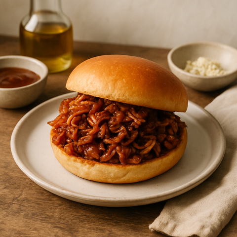 Vegan BBQ Jackfruit Sandwich
