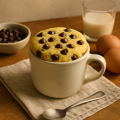 Tassenkuchen mit Schokotropfen