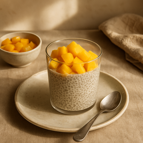 Chiasamenpudding mit Mango