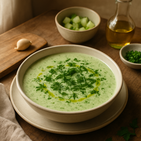 Vegan Soğuk Salatalık Çorbası