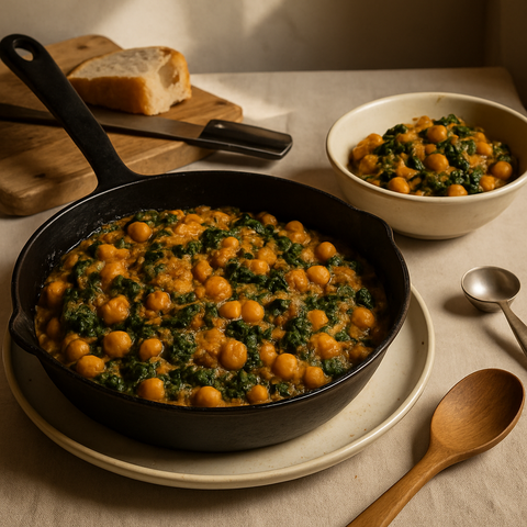 Espinacas con Garbanzos