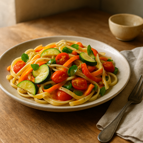 Sebzeli Fettuccine Primavera