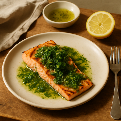 Grilled Salmon with Herb Vinaigrette