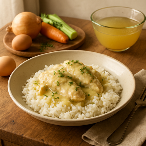 Chicken with Avgolemono Sauce
