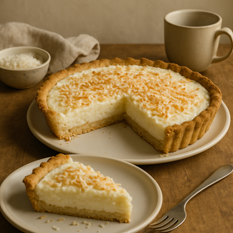 Kokoscreme-Pie (kohlenhydratarm)