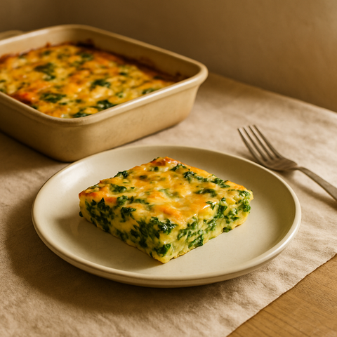 Yumurtalı ve Ispanaklı Kahvaltı Güveci