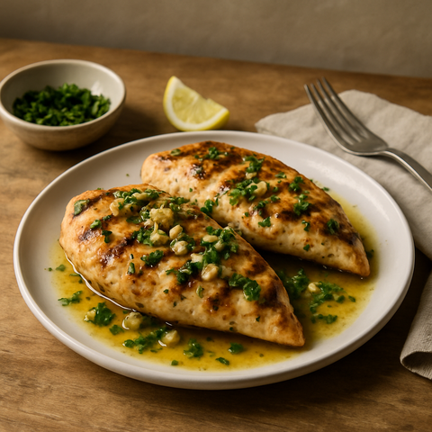 Grilled Chicken with Garlic Butter