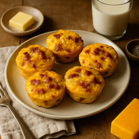 Bacon Cheddar Egg Muffins