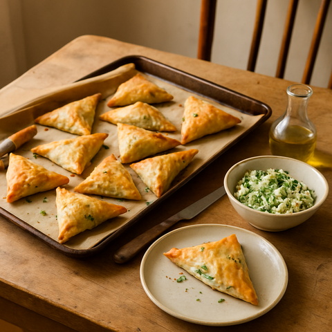 Herbed Feta Phyllo Triangles