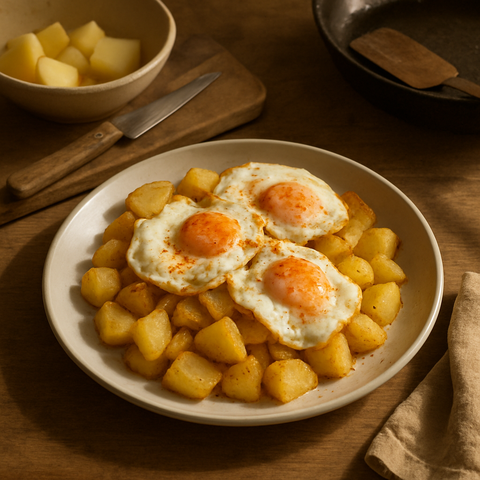 Huevos Rotos With Potatoes