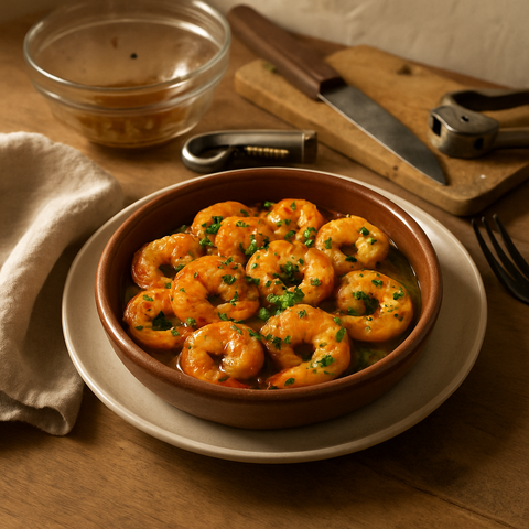 Spanische Knoblauchgarnelen