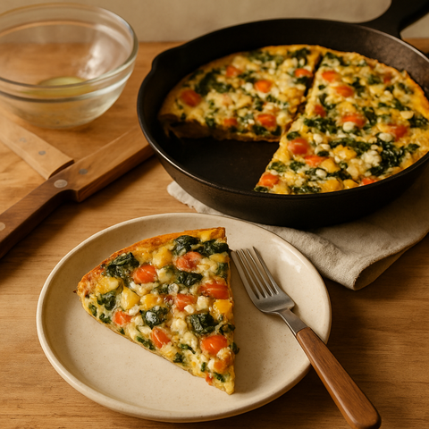 Akdeniz Usulü Sebzeli Frittata