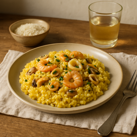 Seafood Risotto with Saffron