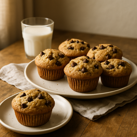 Vegan Çikolata Parçalı Muffinler