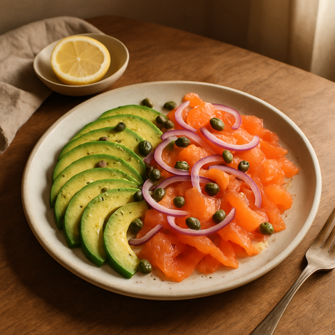 Smoked Salmon and Avocado Platter