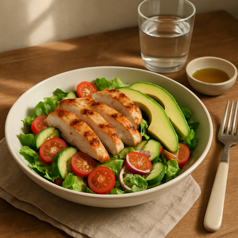 Grilled Chicken and Avocado Salad