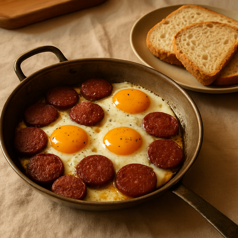 Fried Eggs With Sucuk
