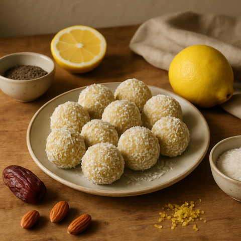 Limonlu Hindistan Cevizli Enerji Topları
