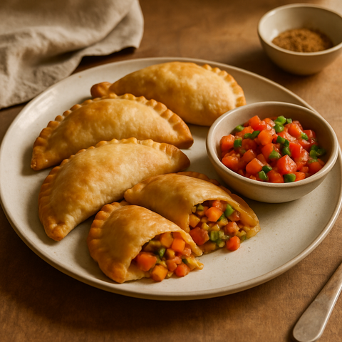 Vegetable Empanadas with Salsa