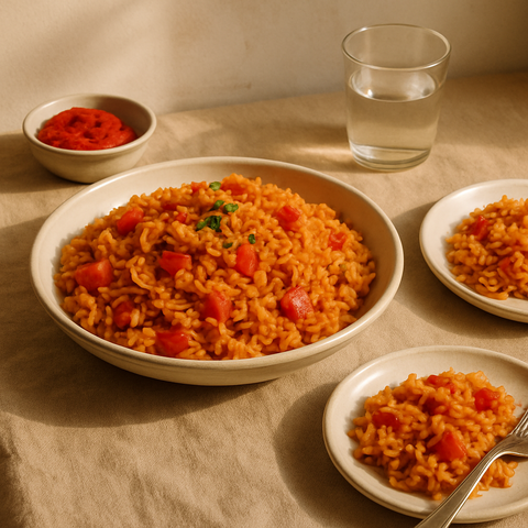 Vegan Jollof Pilavı