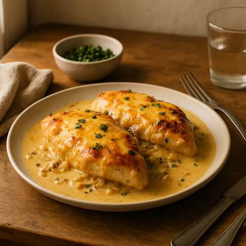 Smothered Chicken with Cheese