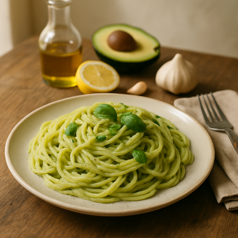 Avokado Soslu Spagetti