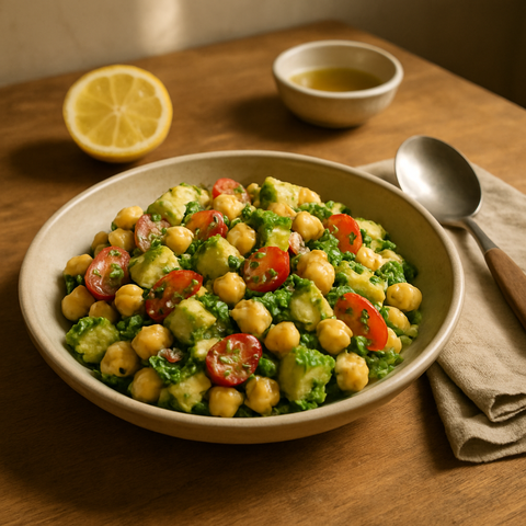Avocado and Chickpea Salad