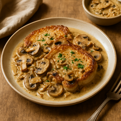 Pork Chops with Mushroom Sauce