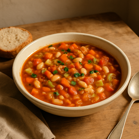 Vegan Minestrone Çorbası