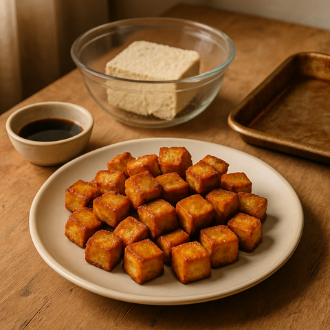 Knusprig gebackener Tofu