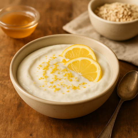 Limonlu Cheesecake Yulaf Lapası