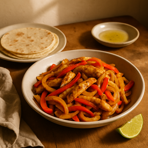 Biberli Tavuk Fajita