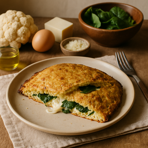 Calzone de coliflor