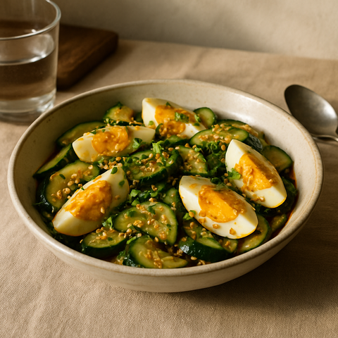 Spicy Egg and Cucumbers