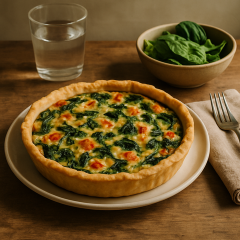 Vegetable Quiche with Spinach
