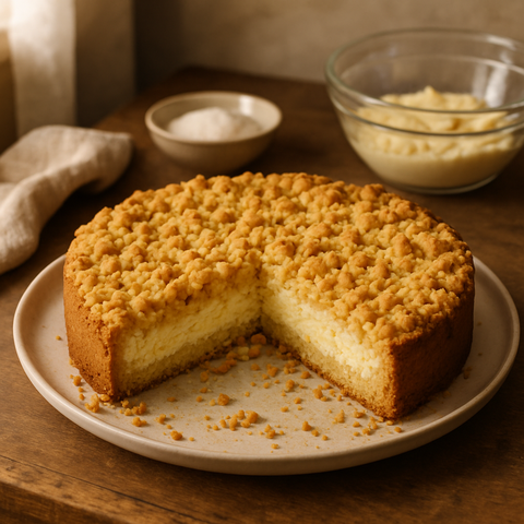 Gâteau italien à la ricotta façon crumble