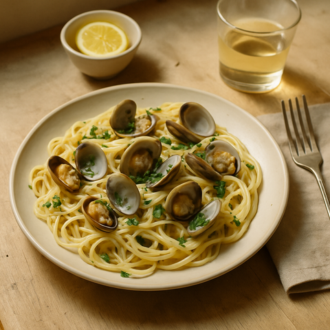 Pasta with Clams and White Wine Sauce