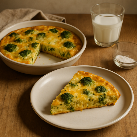 Frittata mit Brokkoli und Käse