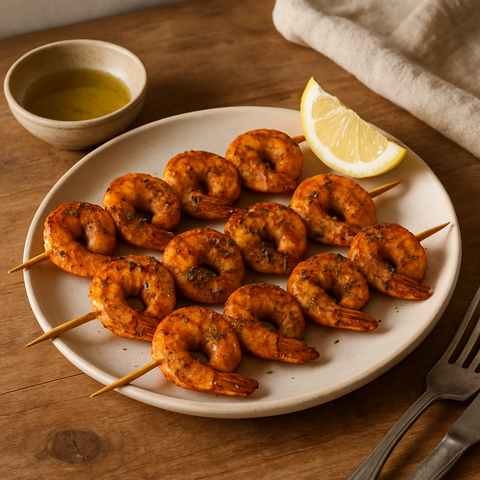 Cajun-Garnelenspieße