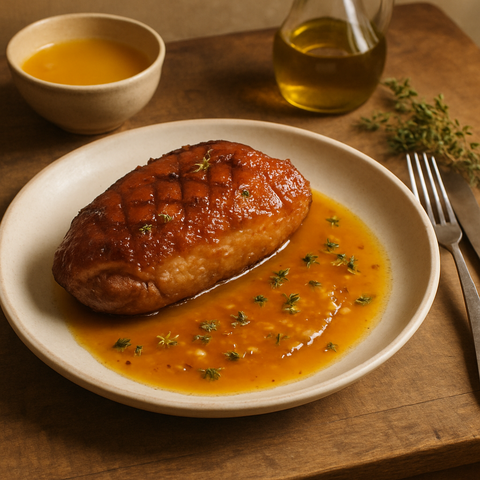 Roasted Duck Breast with Orange Glaze
