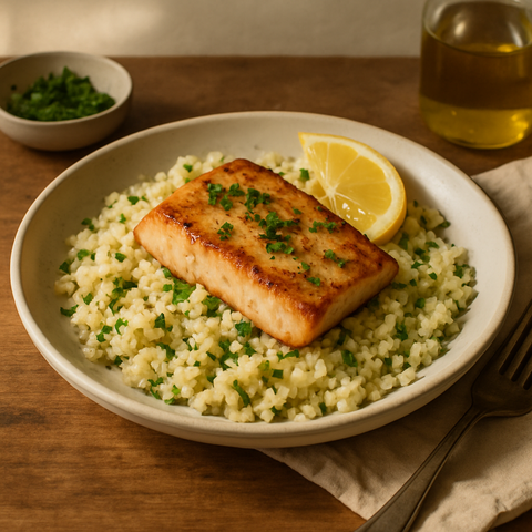 Mahi-Mahi mit Blumenkohlreis