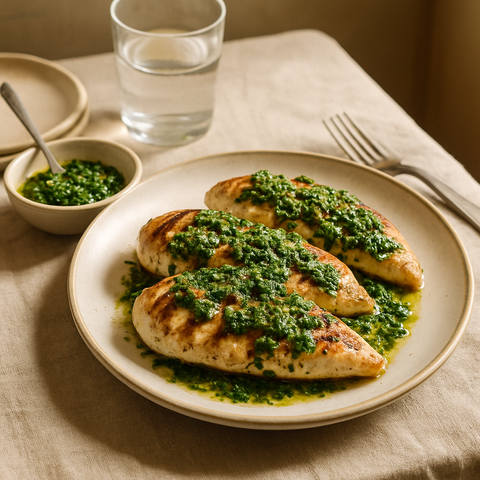 Grilled Chicken with Chimichurri Sauce