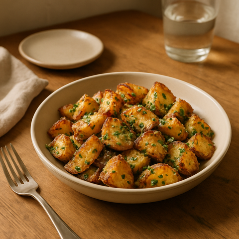 Sarımsaklı ve Parmesanlı Fırında Patates