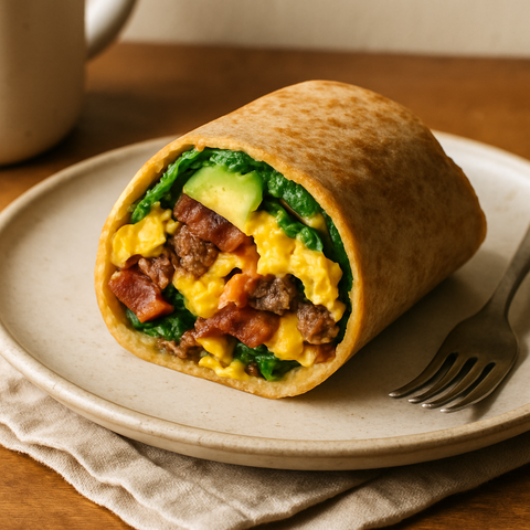 Keto Kahvaltılık Burrito