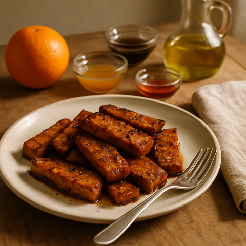 Portakal Marineli Vegan Tempeh